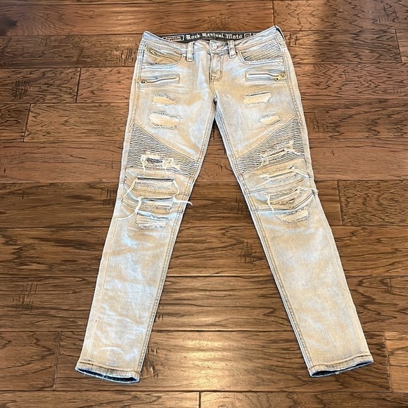 Rock Revival Moto Gaby Size 27 - Picture 1 of 16